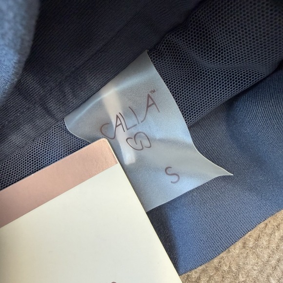 NWT CALIA Women's Golf Mixed Media Pleated High Neck Sleeveless Dress Sz Small - Picture 5 of 10